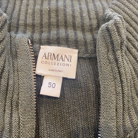 Armani Collezioni Zip Up Sweater - Picture 5 of 6